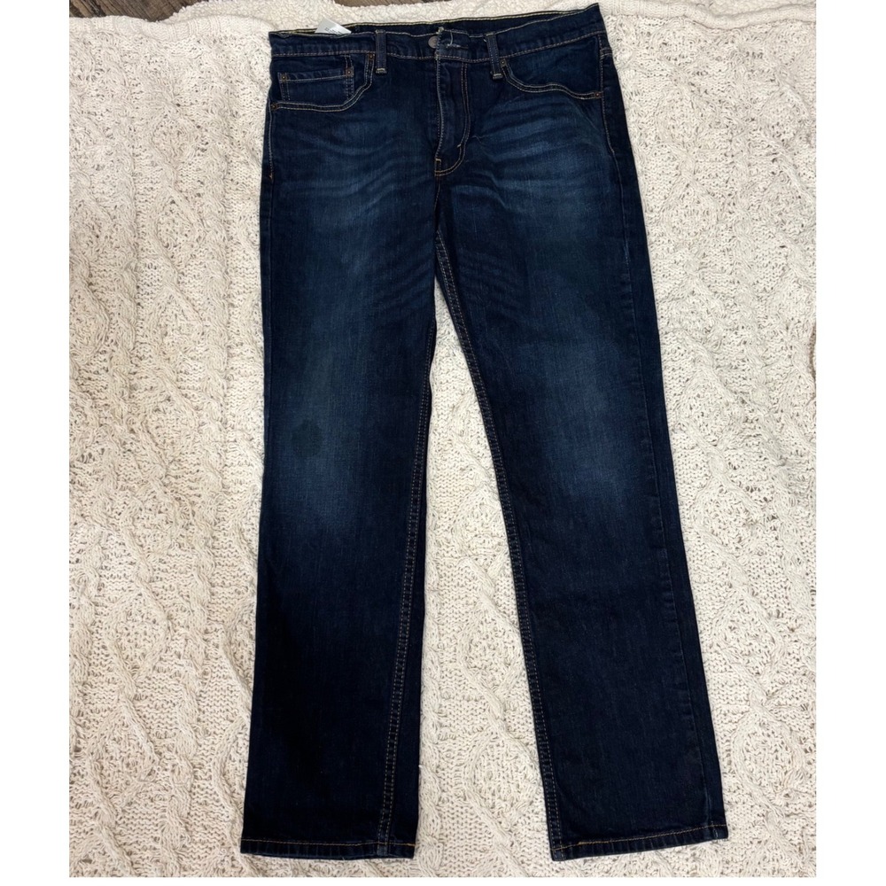 Levis 511 Slim Fit Jeans Mens 36x32 Dark Wash Blue Denim Pants 04511-1786